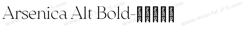Arsenica Alt Bold字体转换